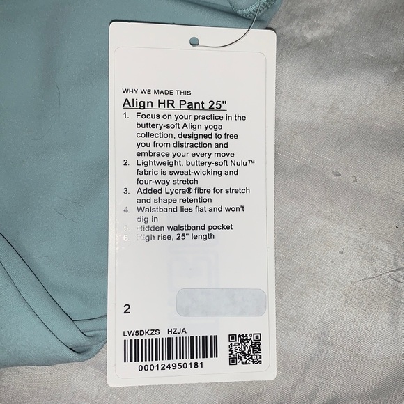 Lululemon Align Leggings 25” - Hazy Jade - Picture 2 of 4